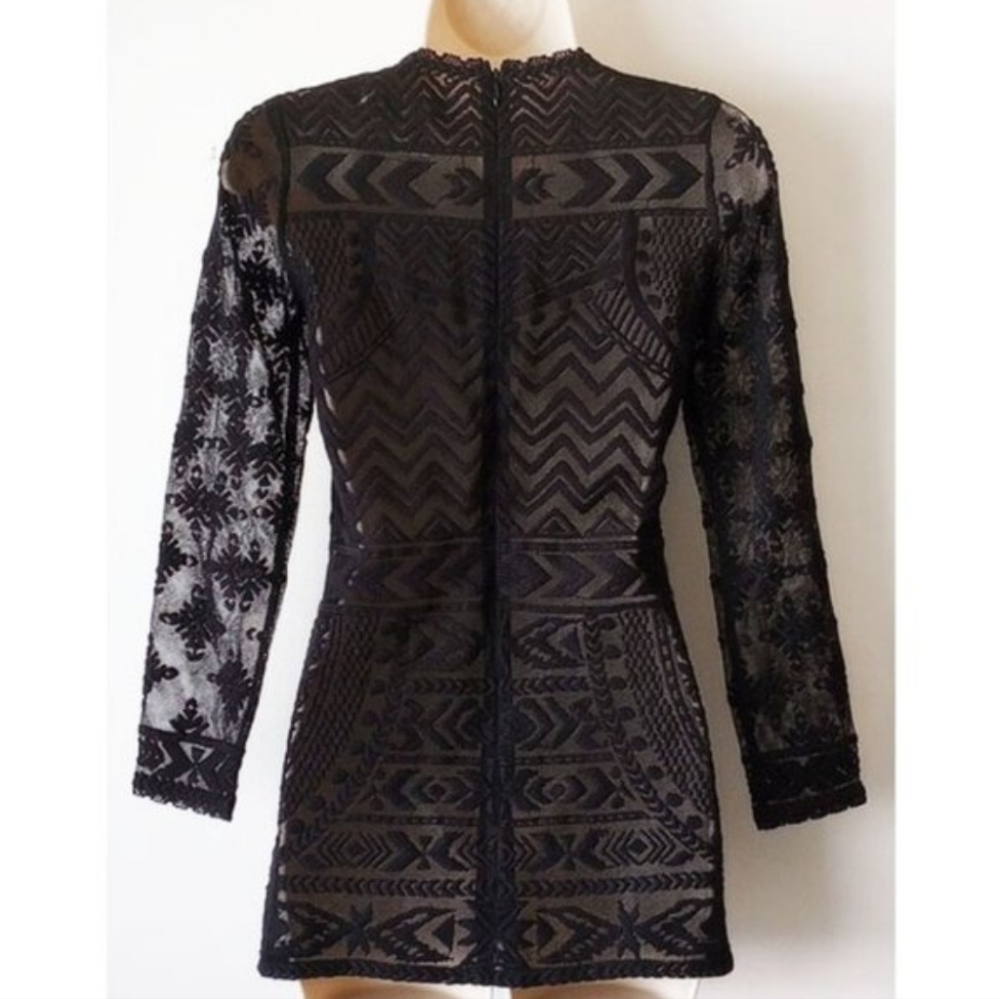 ISABEL MARANT Pour H&M Black Lace Sheer Patterned Top - New and Gorgeous! - Picture 16 of 16